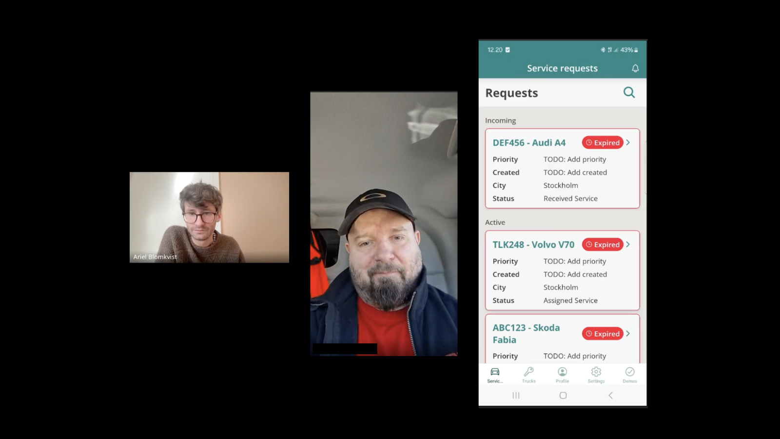 Remote usability testing